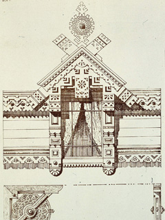 Оформление окна деревянного дома (2)